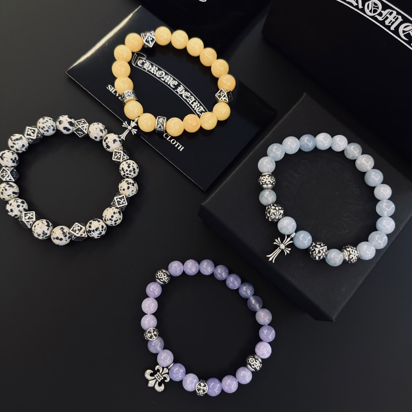 Chrome Hearts Beaded Bracelets Set
